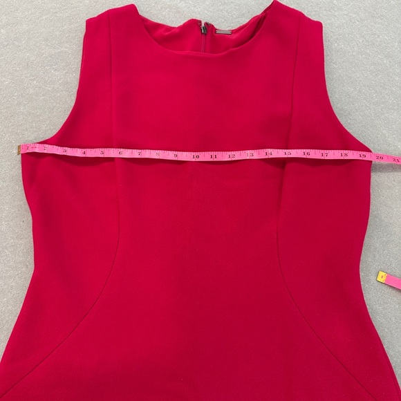 Elie Tahari Cailyn Pink Sheath Sleeveless Dress Size 14 - Picture 2 of 14